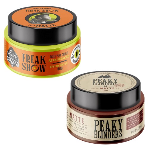 Pasta Modeladora Don Alcides Matte Freak Show e Peaky Blinders