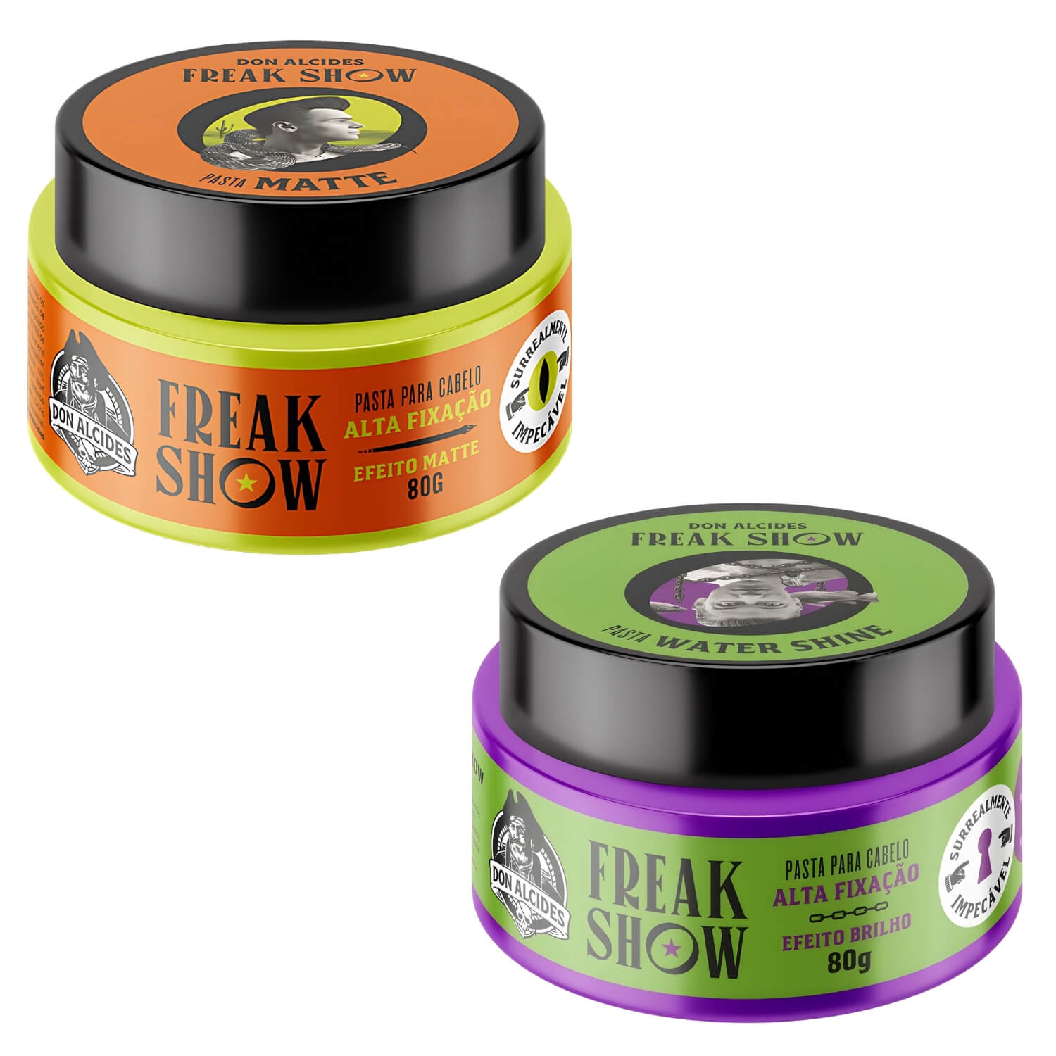 Pomada para Cabelo Don Alcides Freak Show - Efeito Matte E Brilho Alta Fixação — DON ALCIDES