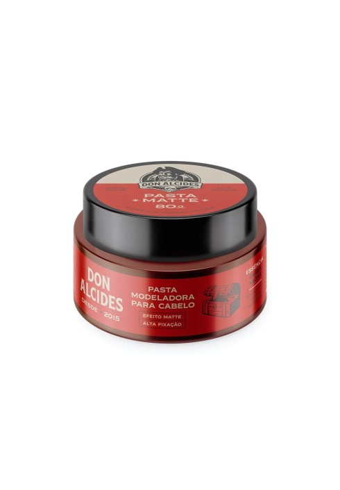 Pasta Modeladora Cabelo Don Alcides Matte Barba Negra 80g — DON ALCIDES