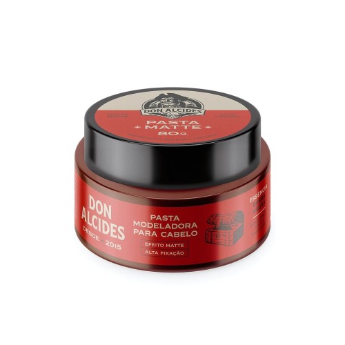 Pasta Modeladora Cabelo Don Alcides Matte Barba Negra 80g