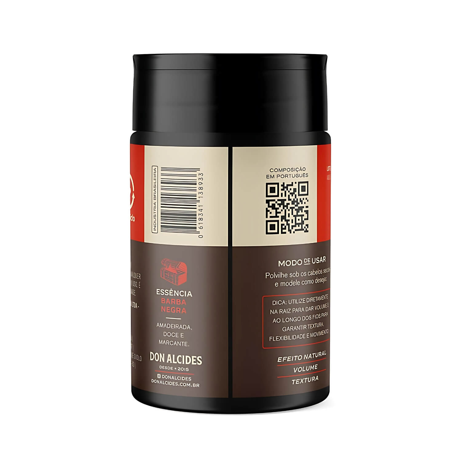 Kit 2 Pomada em Pó Don Alcides Matte Barba Negra Forte 10g — DON ALCIDES
