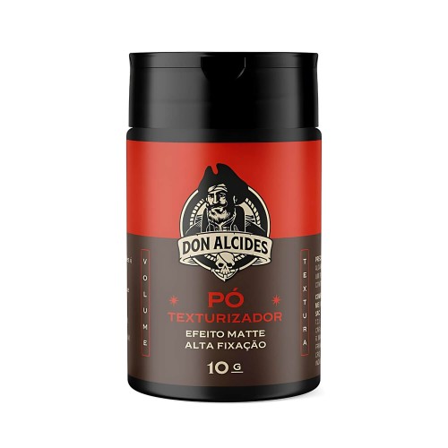 Pomada em Pó Don Alcides Matte Barba Negra 10g Fixação Forte
