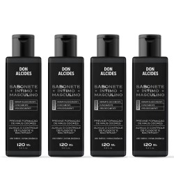 Sabonete Íntimo Masculino Don Alcides  Sem Perfume 120ml - 4 unidades