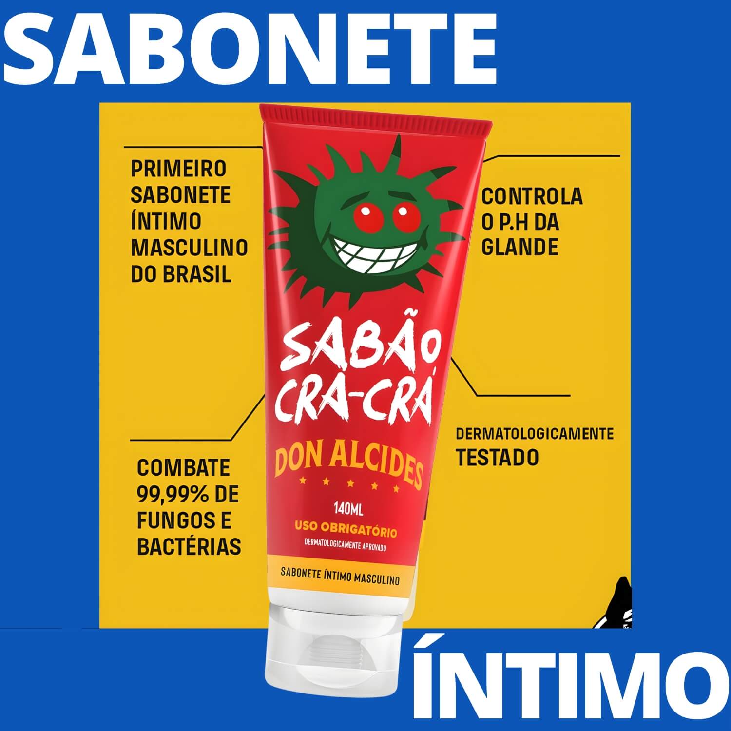 Sabonete Íntimo Masculino Don Alcides CRÁ-CRÁ - Kit 2 un — DON ALCIDES
