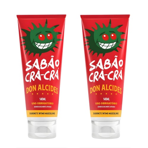 Sabonete Íntimo Masculino Don Alcides CRÁ-CRÁ - Kit 2 un