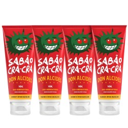 Sabonete Íntimo Masculino Don Alcides CRÁ CRÁ - Kit 4un