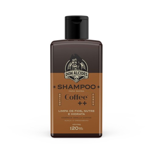 Shampoo para Barba Don Alcides Coffee 120ml Café