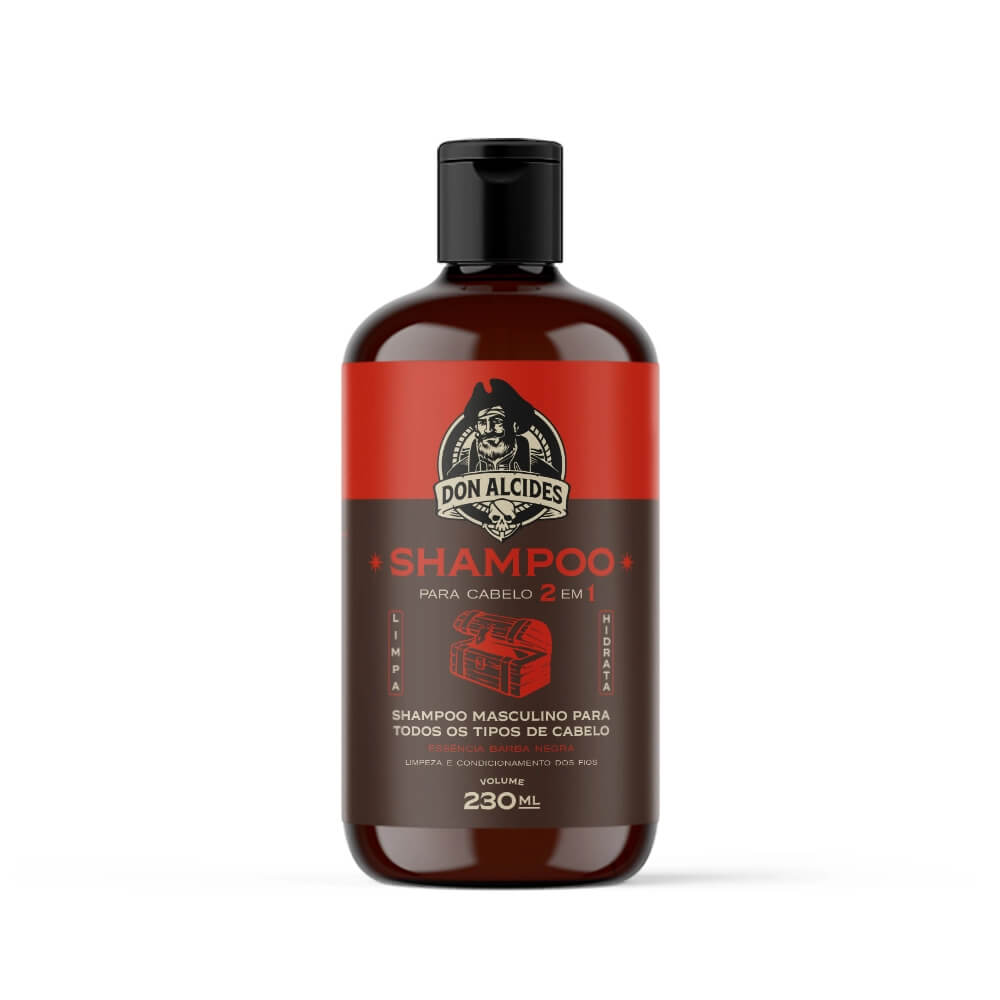 Shampoo 2 em 1 Don Alcides Barba Negra 230ml — DON ALCIDES