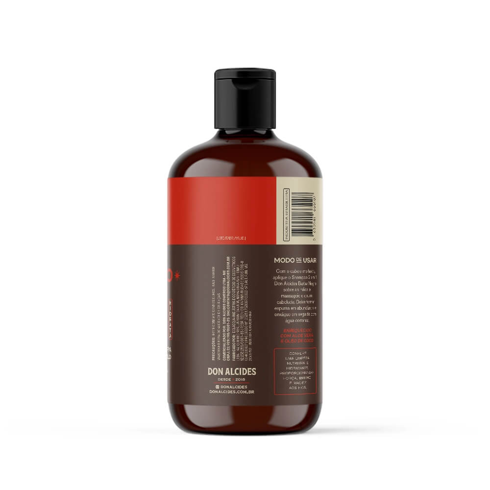 Shampoo 2 em 1 Don Alcides Barba Negra 230ml — DON ALCIDES