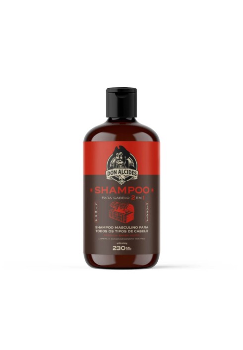 Shampoo 2 em 1 Don Alcides Barba Negra 230ml — DON ALCIDES
