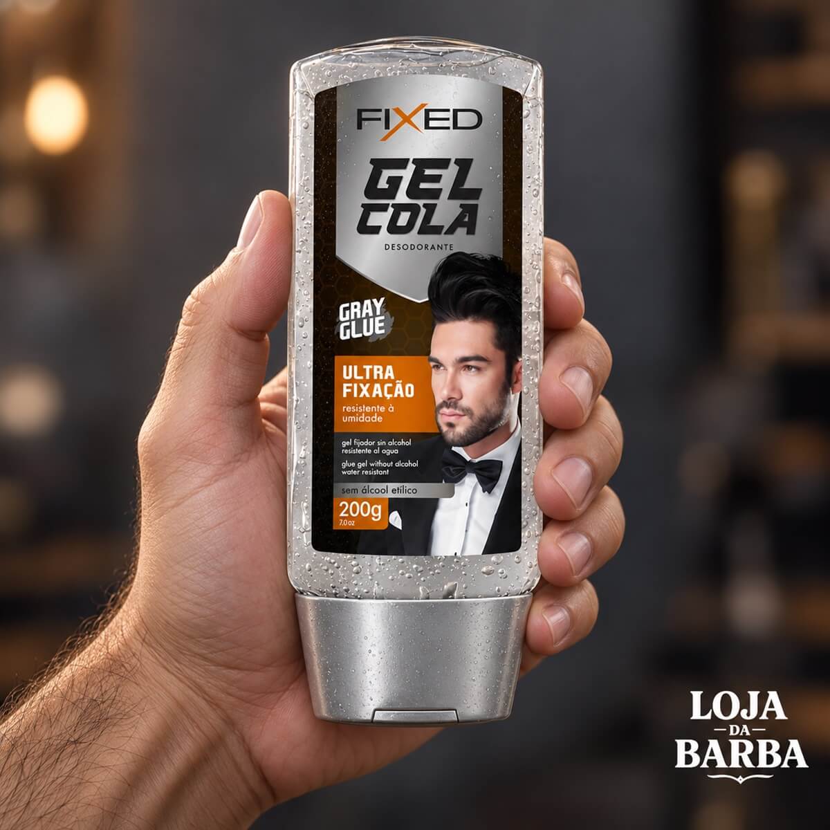 Kit 2 Gel Cola para Cabelo Fixed Incolor Sem Álcool — FIXED