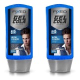 Kit 2 Gel Cola para Cabelo Fixed Azul Sem Álcool — FIXED