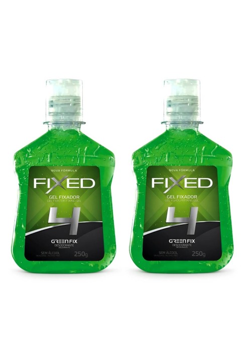 Kit 2 Gel Fixador Fixed N.4 Green Fix Fixação Média — FIXED