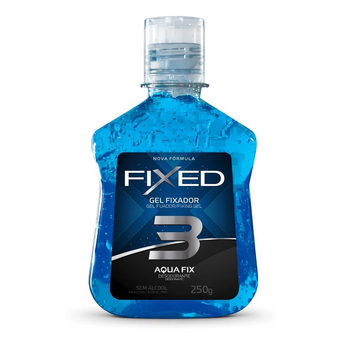 Kit 3 Gel Fixador Fixed N.3 Aqua Fix Fixação Média — FIXED
