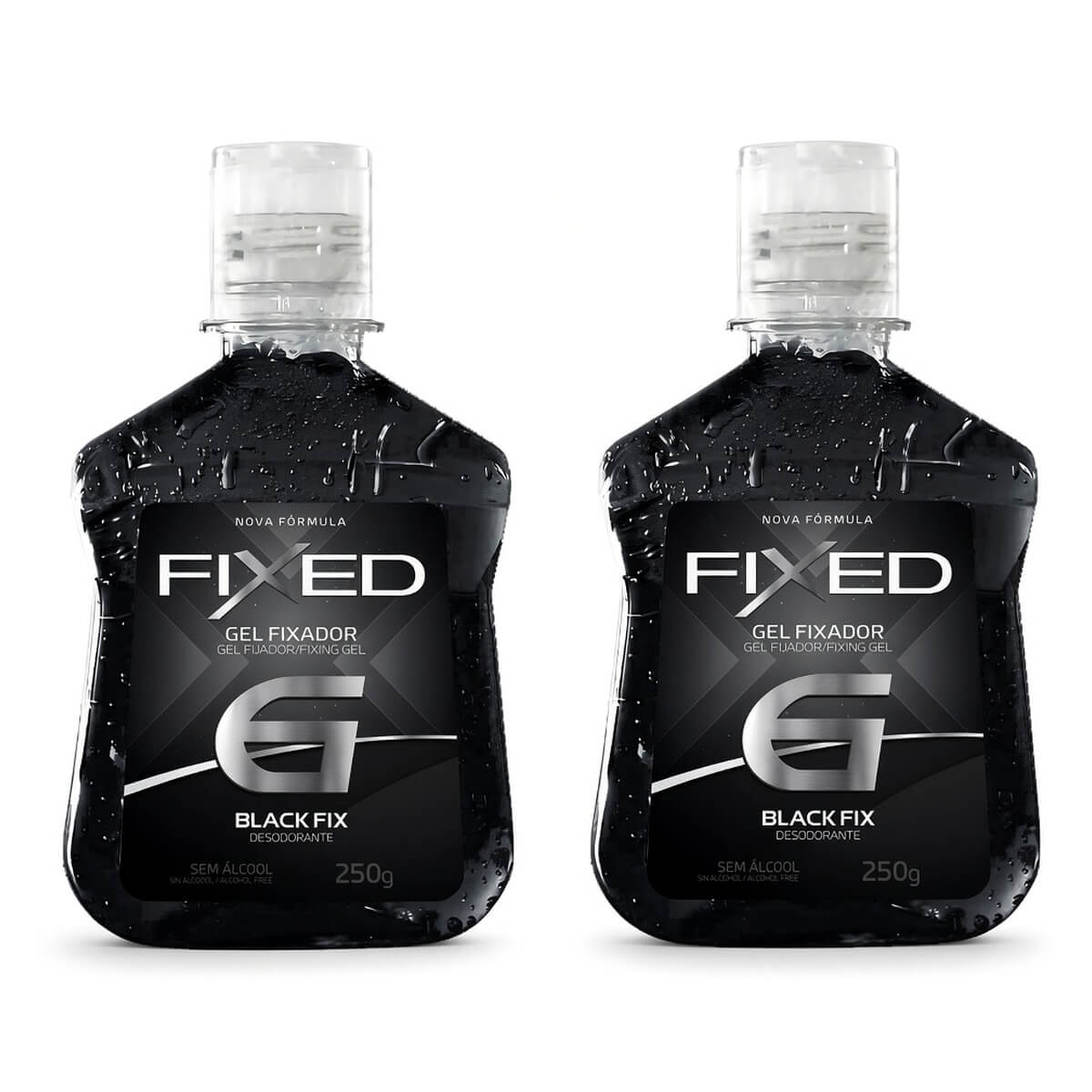 Kit 2 Gel Fixador Fixed N.6 Black Fix — FIXED