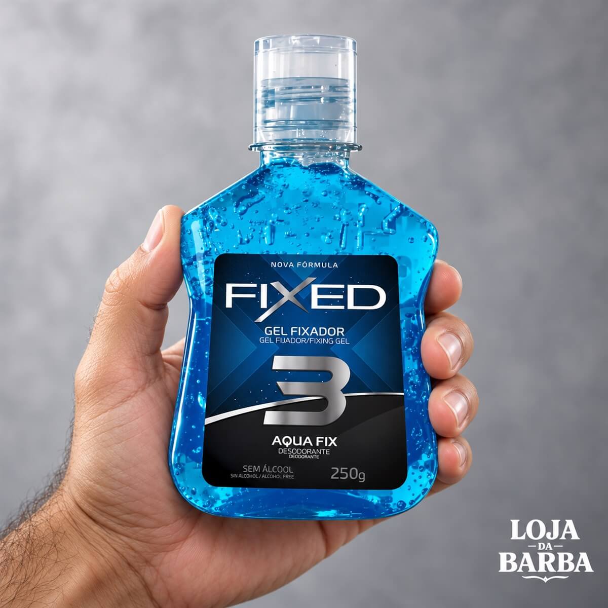 Kit 3 Gel Fixador Fixed N.3 Aqua Fix Fixação Média — FIXED