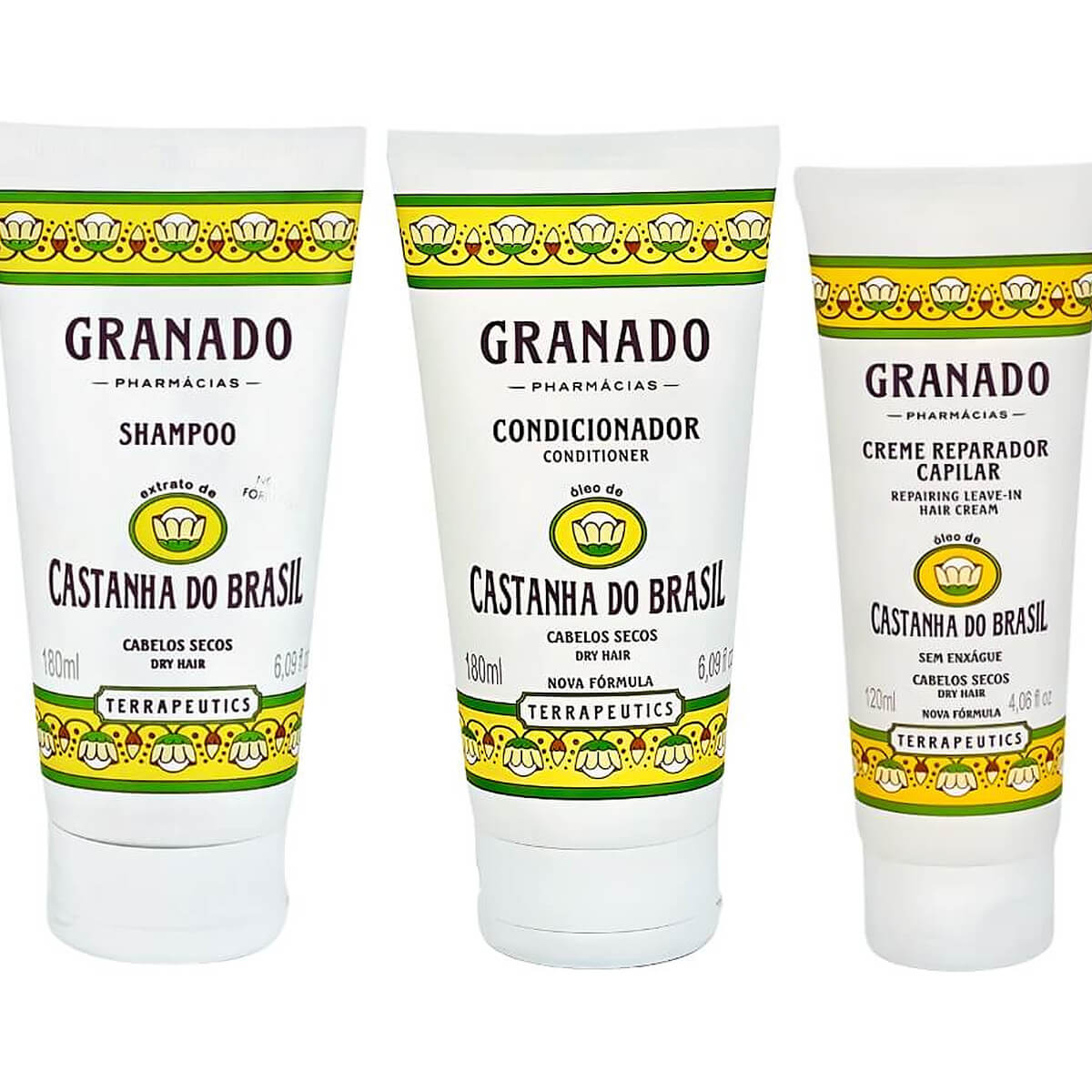 Kit Granado Castanha do Brasil Shampoo + Cond + Creme Reparador — GRANADO
