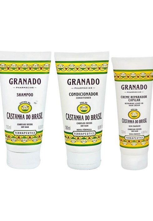Kit Granado Castanha do Brasil Shampoo + Cond + Creme Reparador — GRANADO