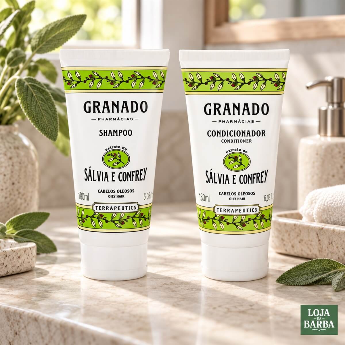 Kit Shampoo e Condicionador Granado Sálvia e Confrey — GRANADO