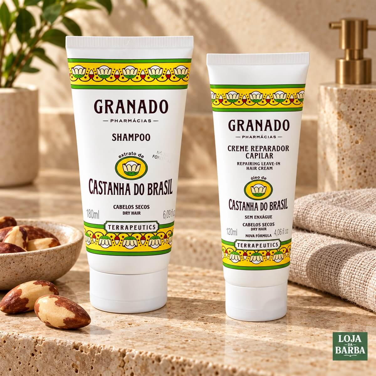 Kit Granado Castanha do Brasil Shampoo + Creme Reparador — GRANADO