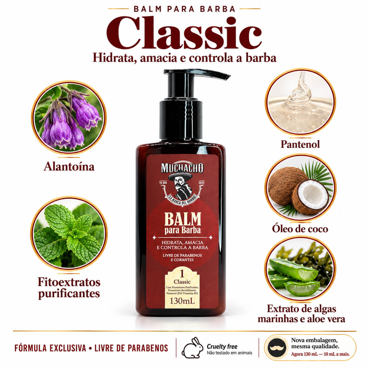 Balm para Barba Muchacho Classic 130ml — MUCHACHO