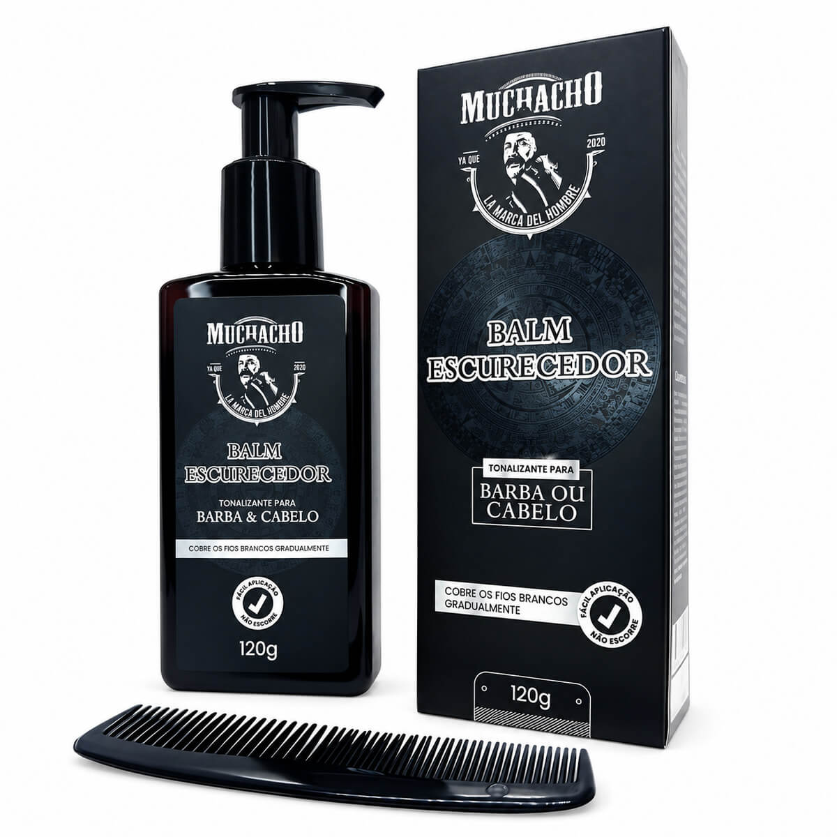 Kit 2 Balms Tonalizantes Muchacho Barba e Cabelo — MUCHACHO