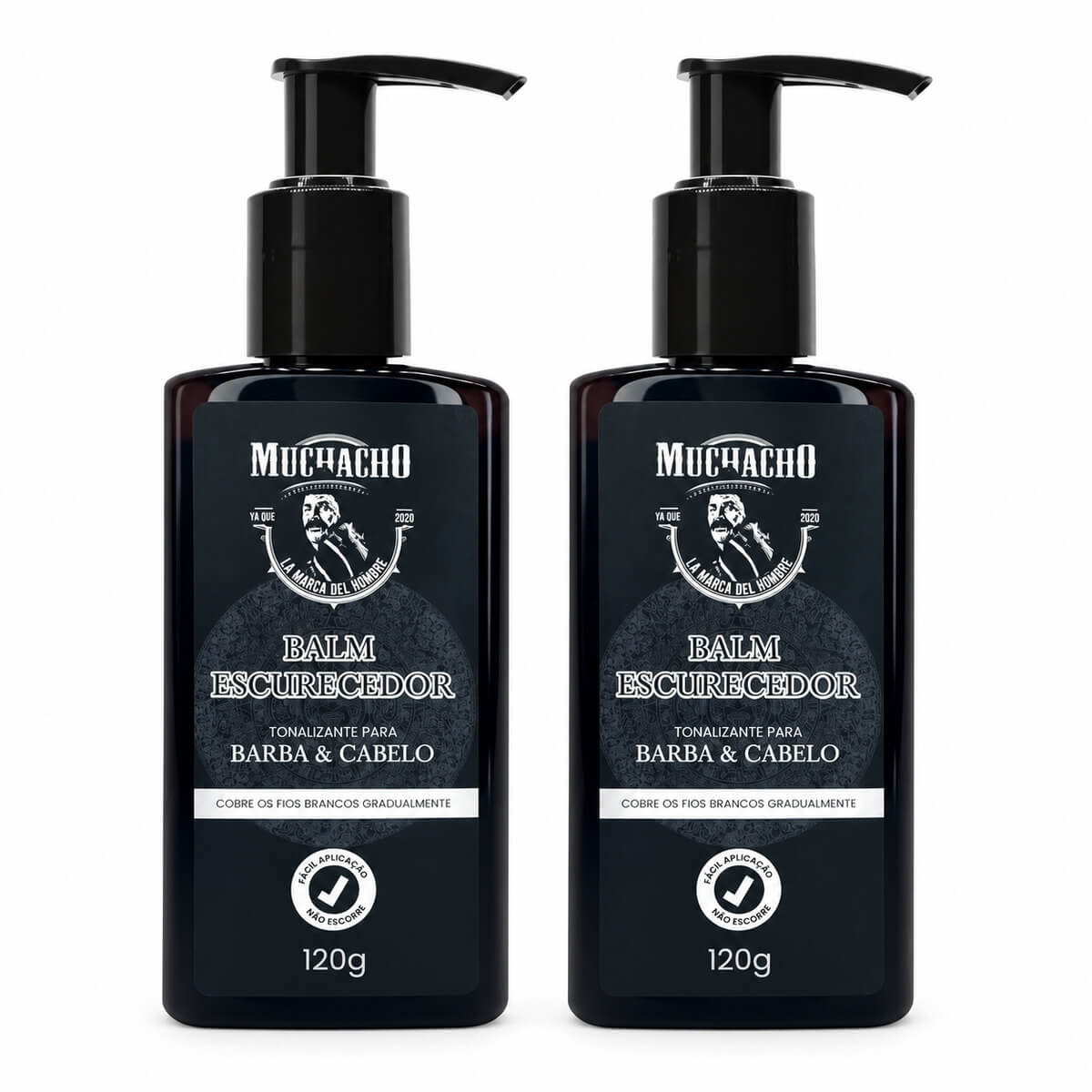 Kit 2 Balms Tonalizantes Muchacho Barba e Cabelo — MUCHACHO