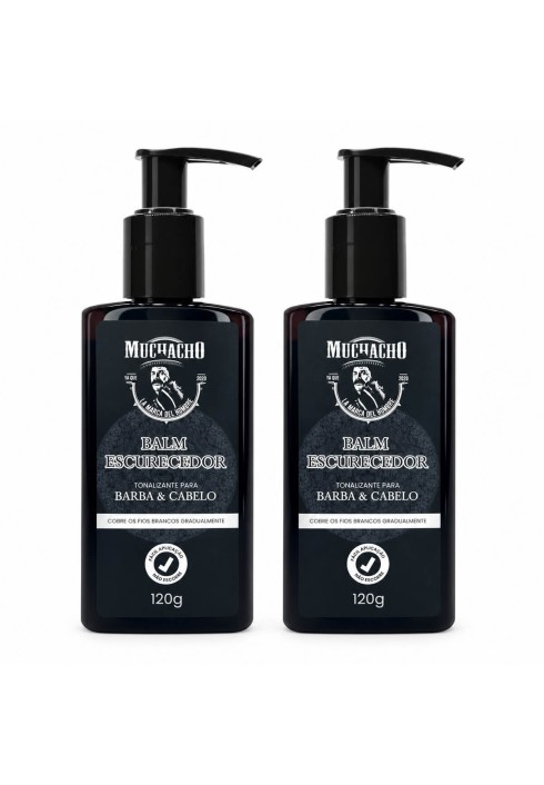 Kit 2 Balms Tonalizantes Muchacho Barba e Cabelo — MUCHACHO