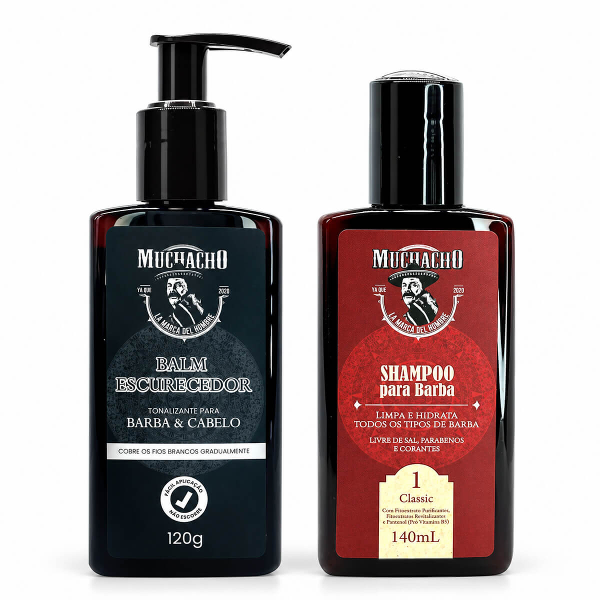 Kit Balm Tonalizante + Shampoo de Barba Muchacho — MUCHACHO