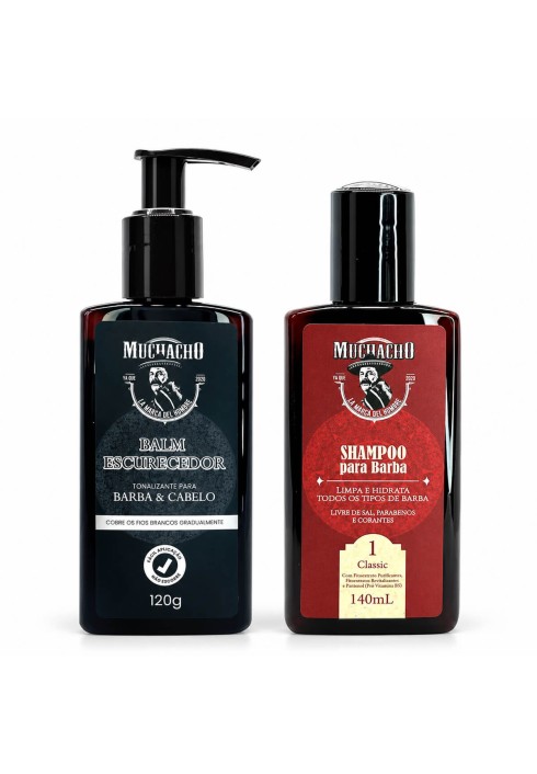 Kit Balm Tonalizante + Shampoo de Barba Muchacho — MUCHACHO
