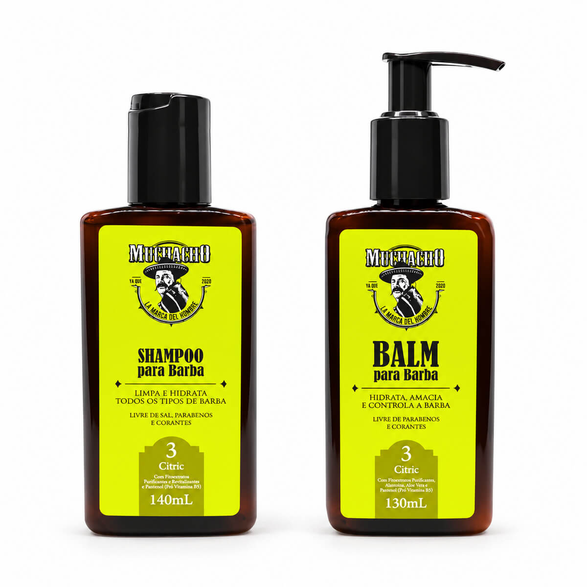 Kit para Barba Muchacho Citric Shampoo + Balm — MUCHACHO