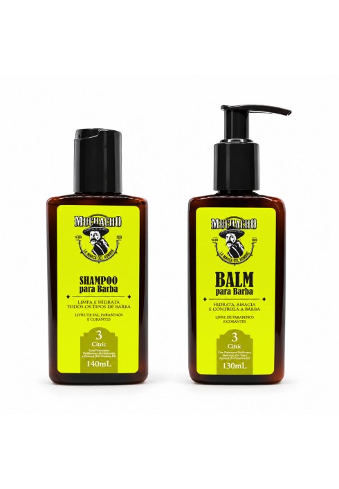 Kit para Barba Muchacho Citric Shampoo + Balm — MUCHACHO