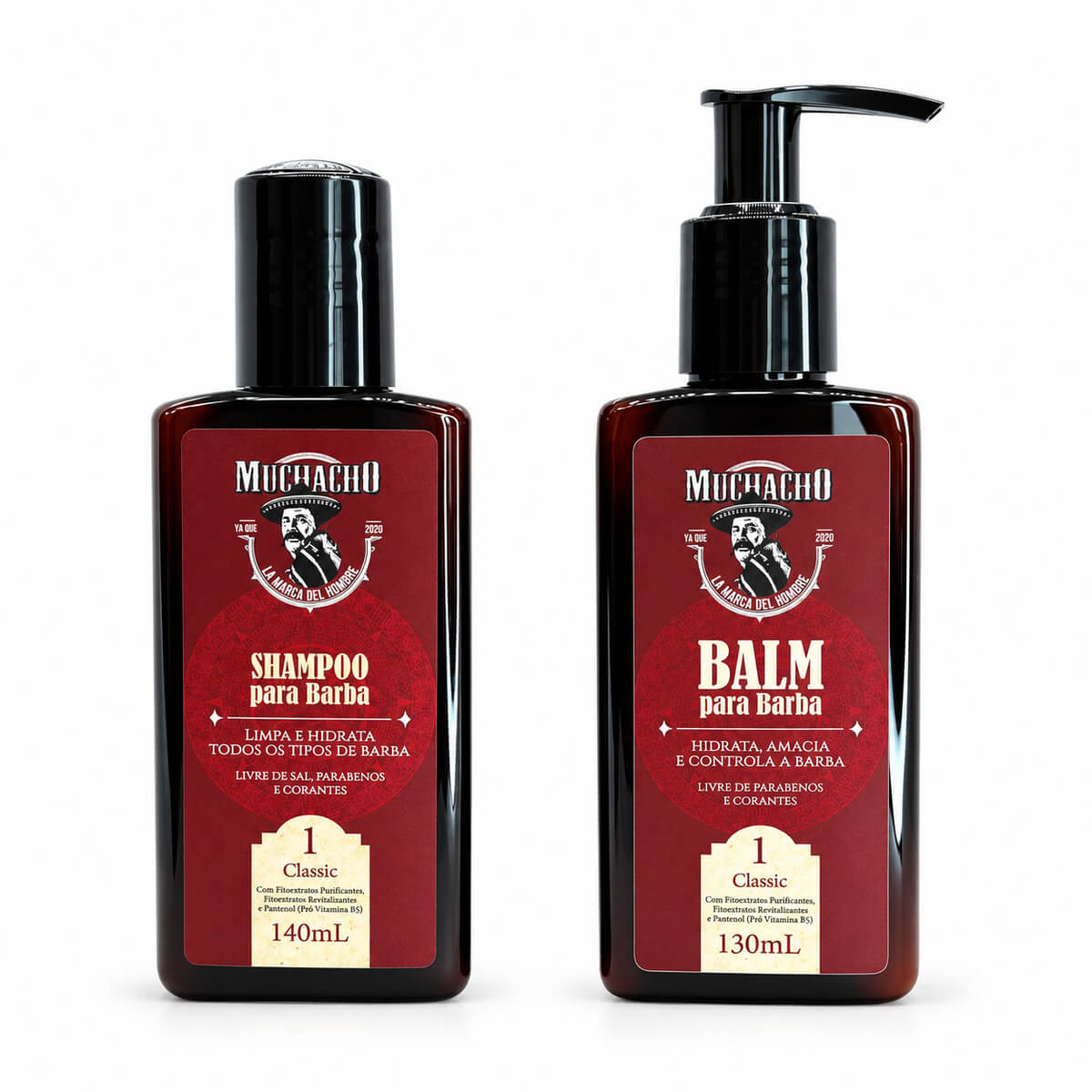 Kit para Barba Muchacho Classic Shampoo + Balm — MUCHACHO