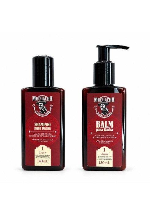 Kit para Barba Muchacho Classic Shampoo + Balm — MUCHACHO