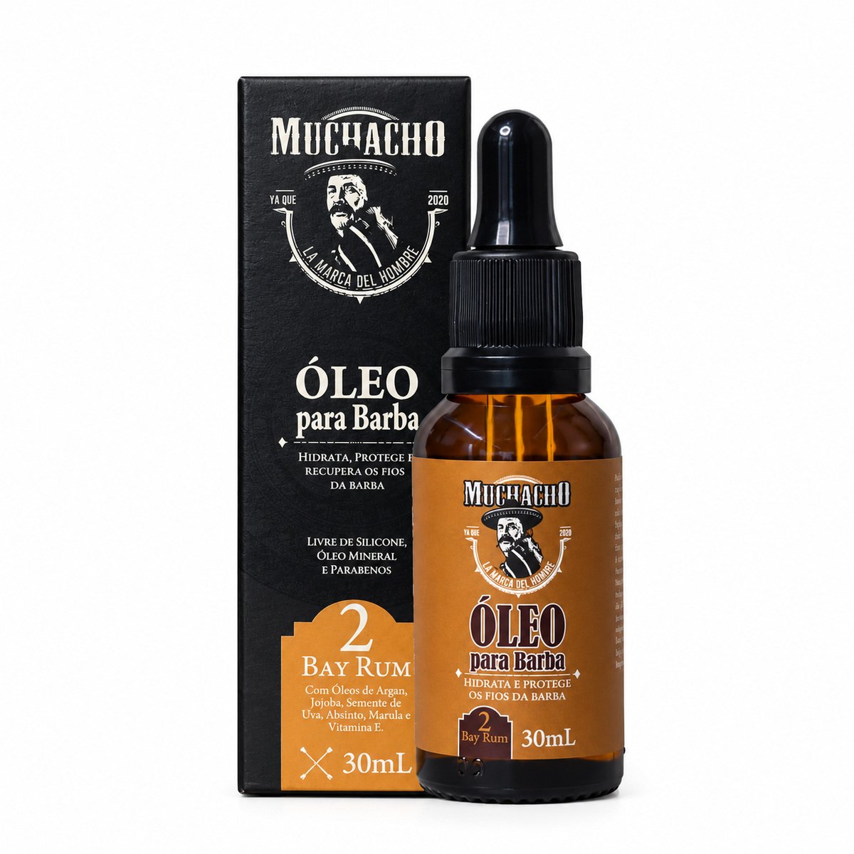 Oleo para Barba Muchacho Bay Rum 30ml — MUCHACHO