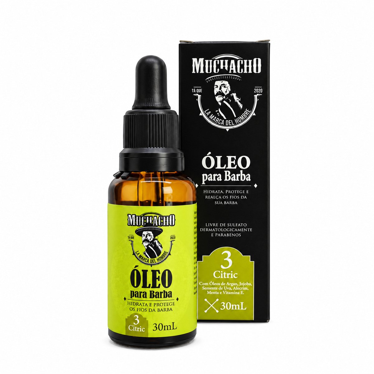Óleo para Barba Muchacho Citric 30ml — MUCHACHO