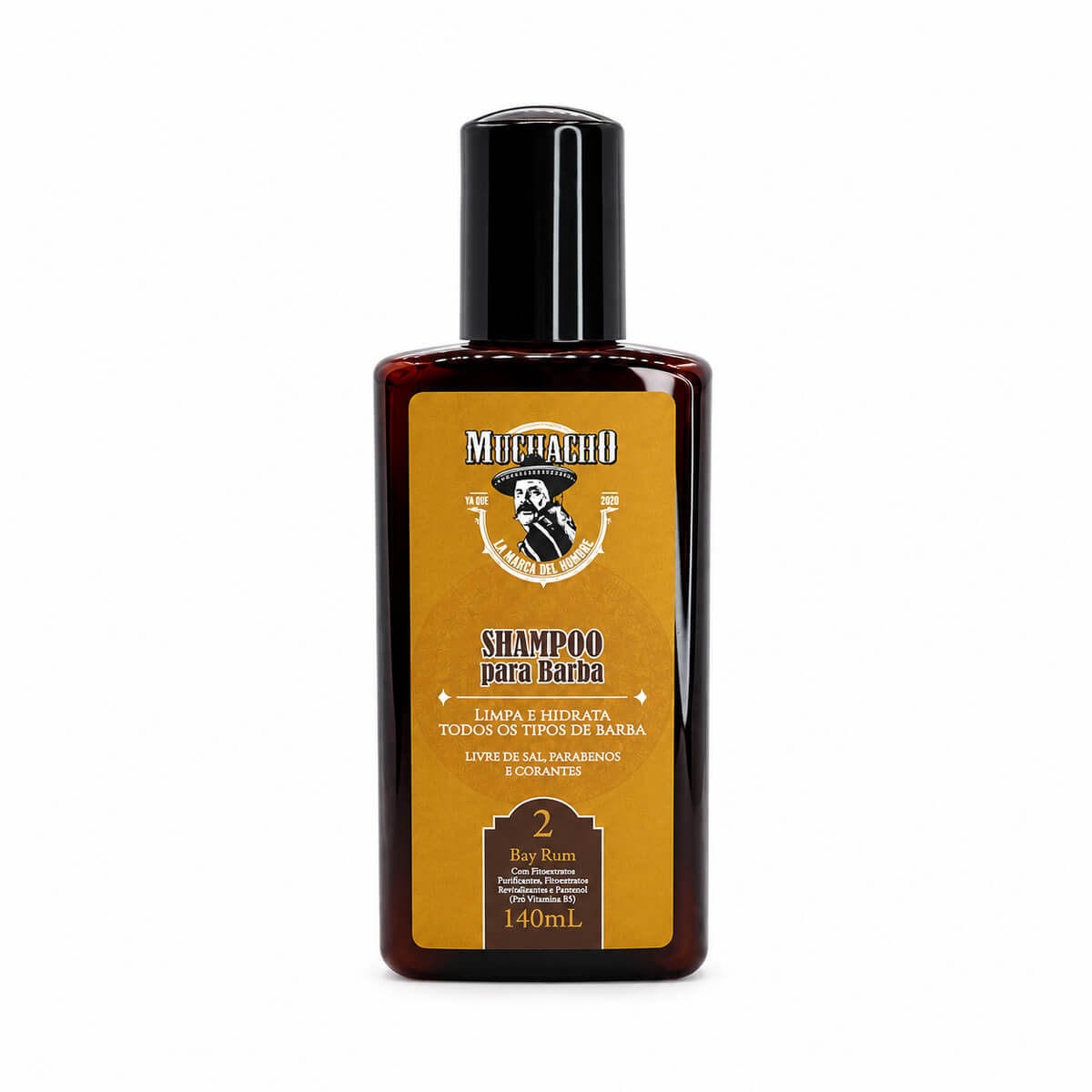 Shampoo para Barba Muchacho Bay Rum 140ml — MUCHACHO