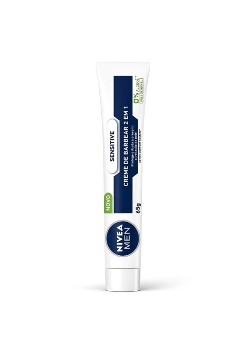 Creme de Barbear Nivea Men Sensitive 2 em 1 65g — NIVEA MEN