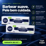 Kit 2 Cremes de Barbear Nivea Men Sensitive 2 em 1 — NIVEA MEN