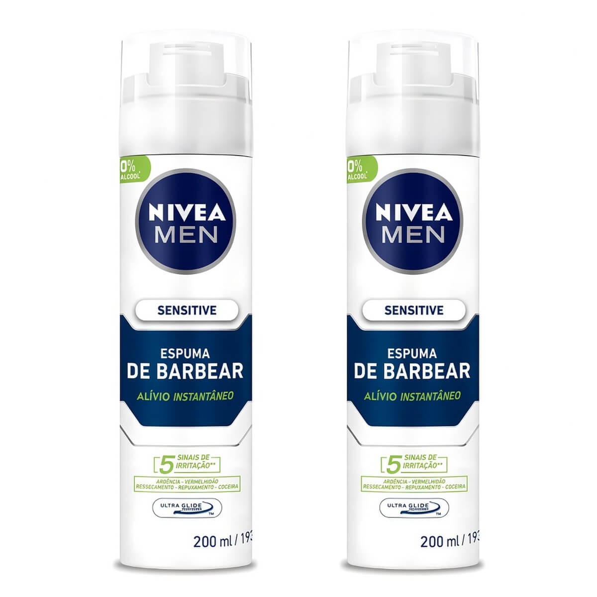 Kit 2 Espumas de Barbear Nivea Men Sensitive — NIVEA MEN