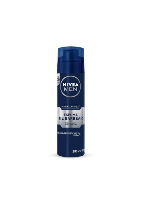 Espuma de Barbear Nivea Men Original Protect 200ml — NIVEA MEN