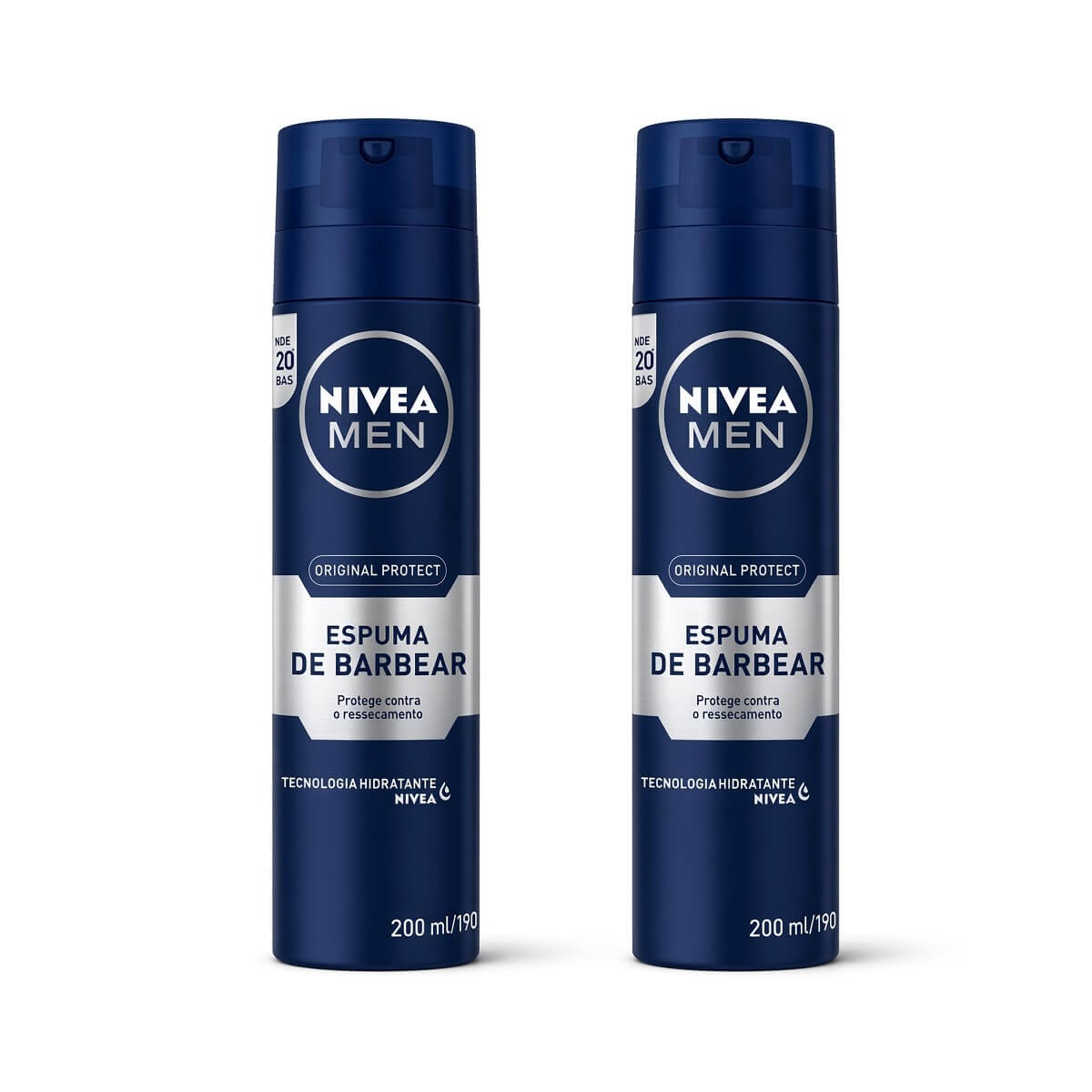 Kit 2 Espumas de Barbear Nivea Men Original Protect — NIVEA MEN