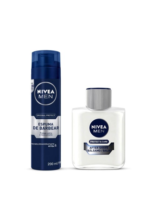 Kit para Barbear Nivea Men Original Protect Espuma Barbear + Pós Barba — NIVEA MEN