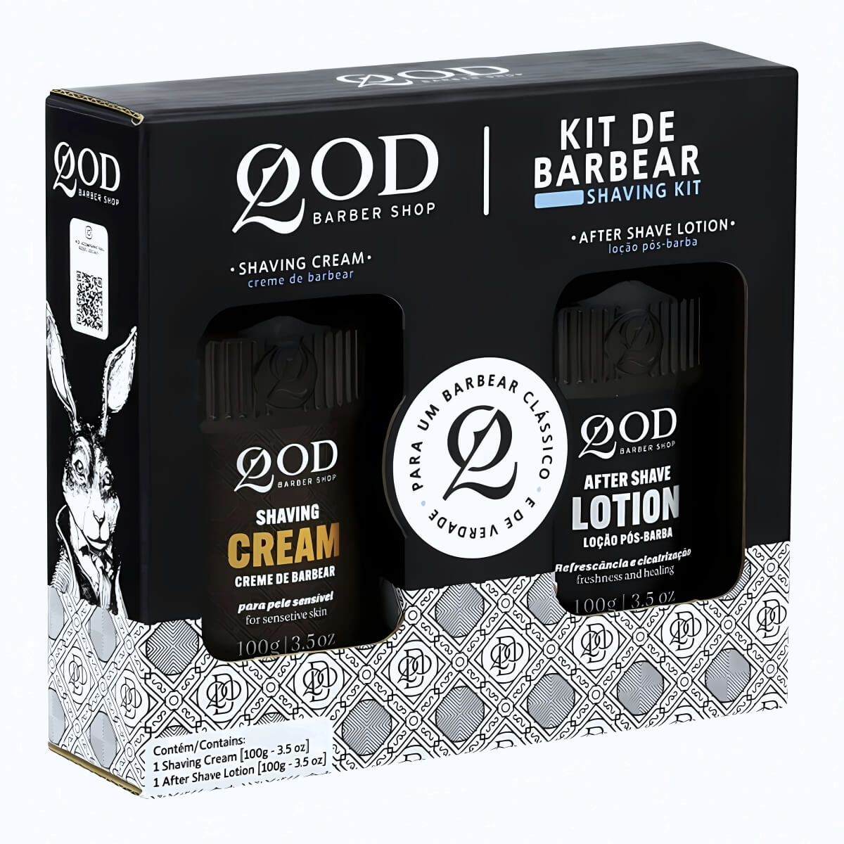Kit Creme de Barbear e Loção Pós-Barba QOD Barber Shop — QOD BARBER SHOP