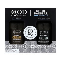 Kit Creme de Barbear e Loção Pós-Barba QOD Barber Shop Kit Creme de Barbear e Loção Pós-Barba QOD Barber Shop