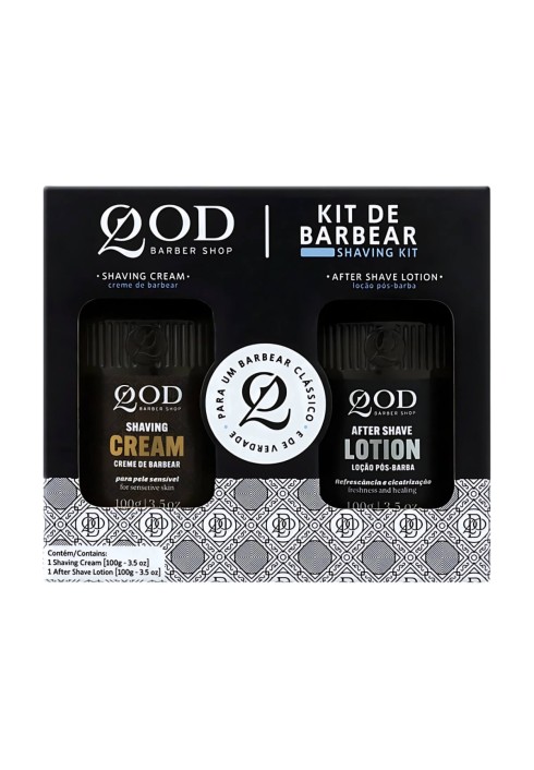 Kit Creme de Barbear e Loção Pós-Barba QOD Barber Shop — QOD BARBER SHOP