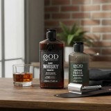 Kit Asseio e Força QOD: Shampoo Whiskey (220ml) e Balm Fortalecedor (100g) — QOD BARBER SHOP