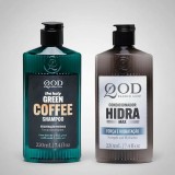 Kit Revigorante QOD: Shampoo Green Coffee e Condicionador Hidra (220ml) — QOD BARBER SHOP