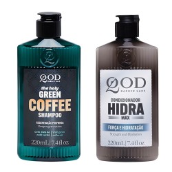 Kit Revigorante QOD: Shampoo Green Coffee e Condicionador Hidra (220ml) Kit Revigorante QOD: Shampoo Green Coffee e Condicionador Hidra (220ml)