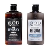 Kit Banho Premium QOD: Shampoo Whiskey e Condicionador Hidra Max (220ml) — QOD BARBER SHOP
